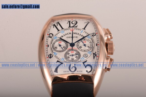 Franck Muller Casablanca Chrono Watch Replica Rose Gold 8880 CCAT